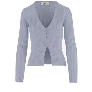 Arch4 Ribbed Knit Cashmere Cardigan With V-Neck - NWT